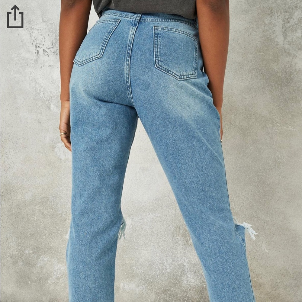 Missguided petite blue slash jeans ๐ - Picture 2 of 5